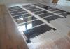 Installation of heated floors.  Stages of work