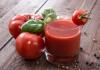 Tomatimahl kehakaalu langetamiseks: kasu ja kahju Dieet tomatimahla ja kanaga